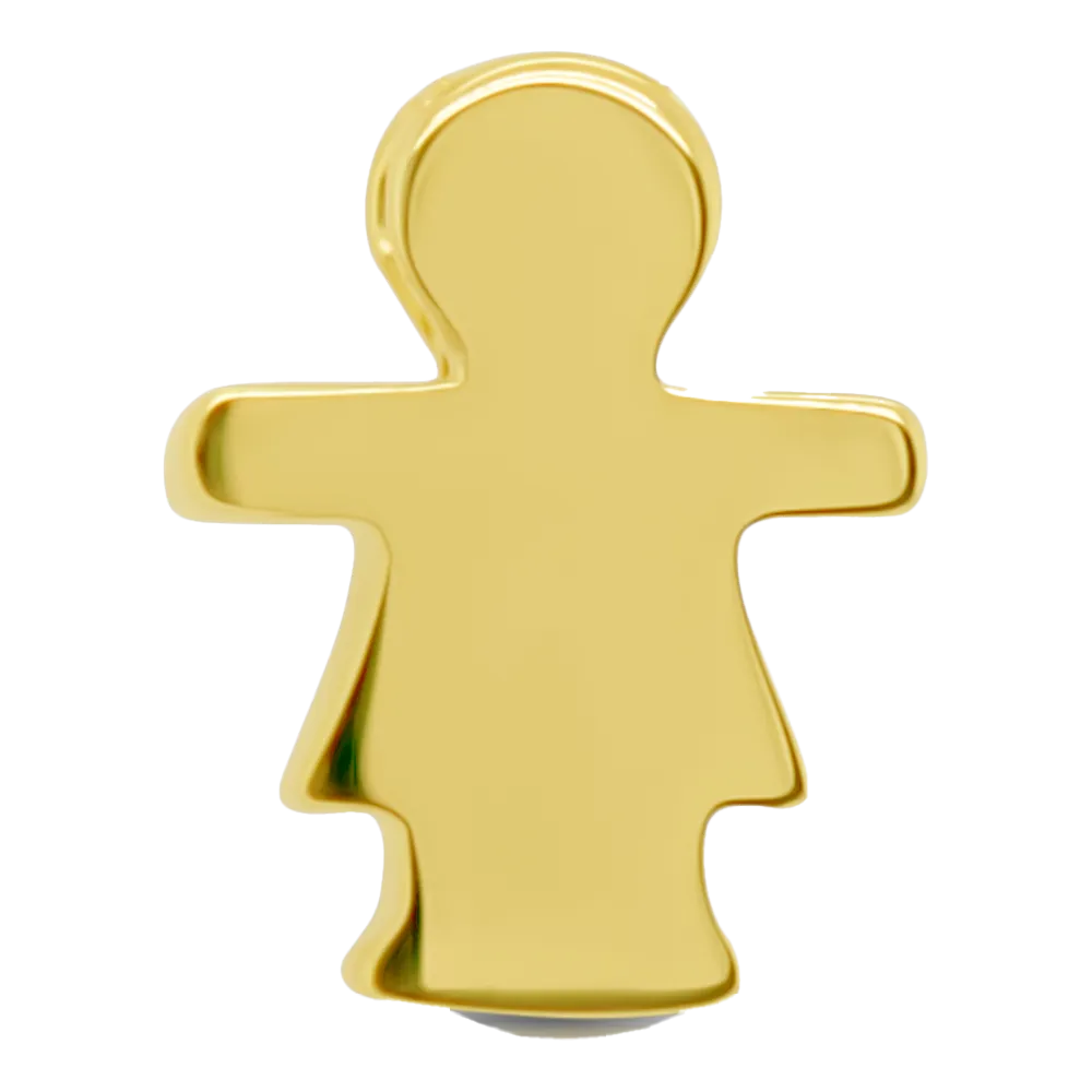 14K Gold Bold Charm