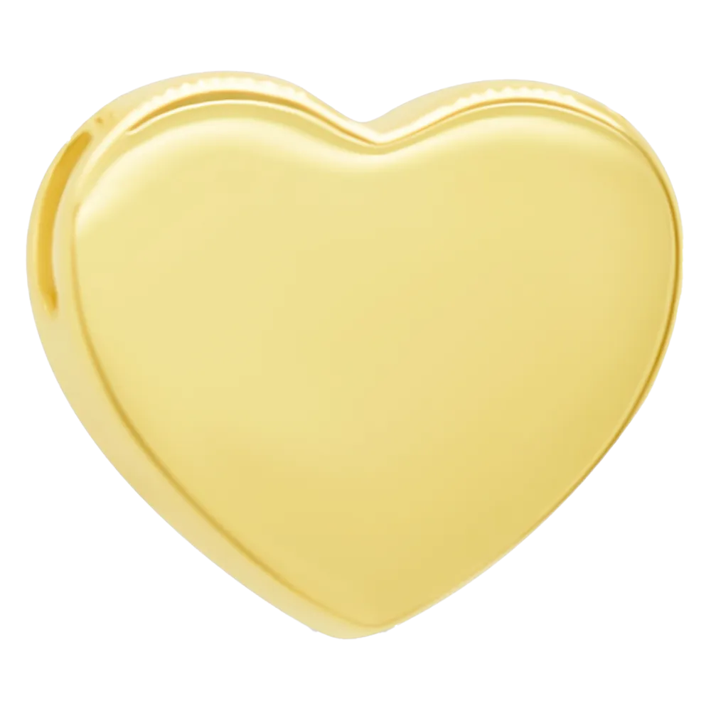 14K Gold Bold Charm