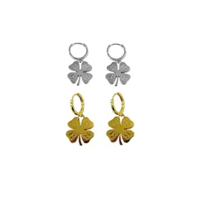 4-H Clover Charm Dangle Earrings