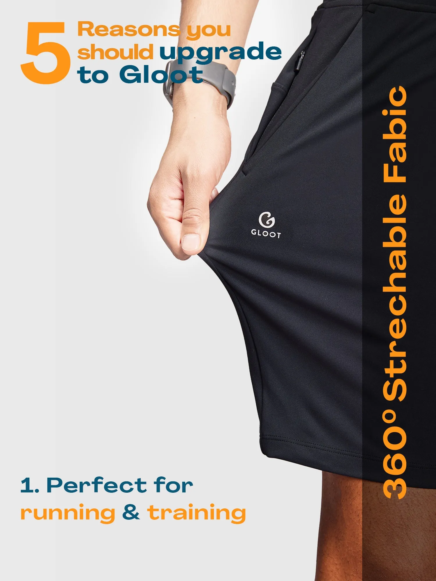 Active Sports Shorts 360° Stretch Navy