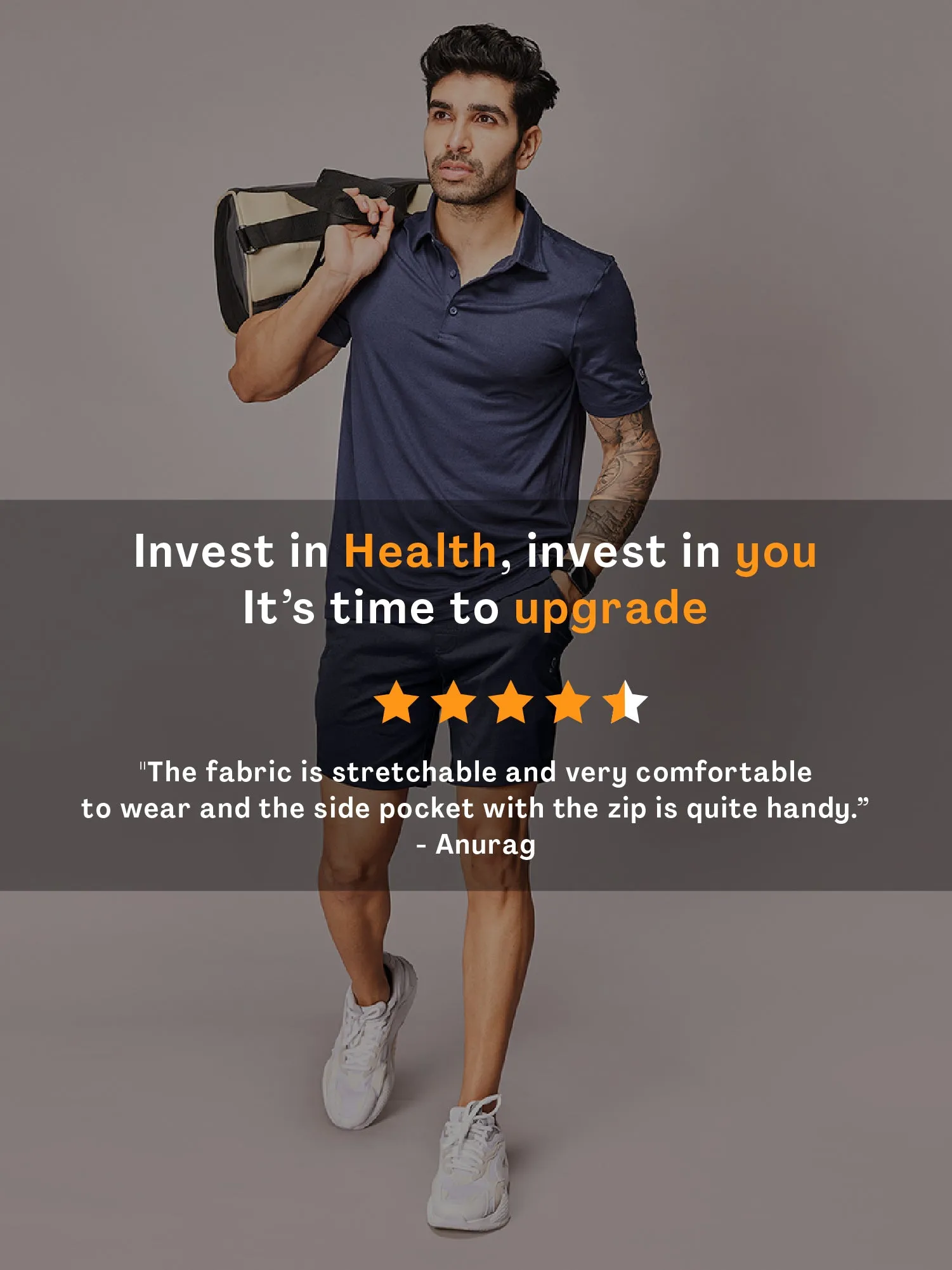 Active Sports Shorts 360° Stretch Navy