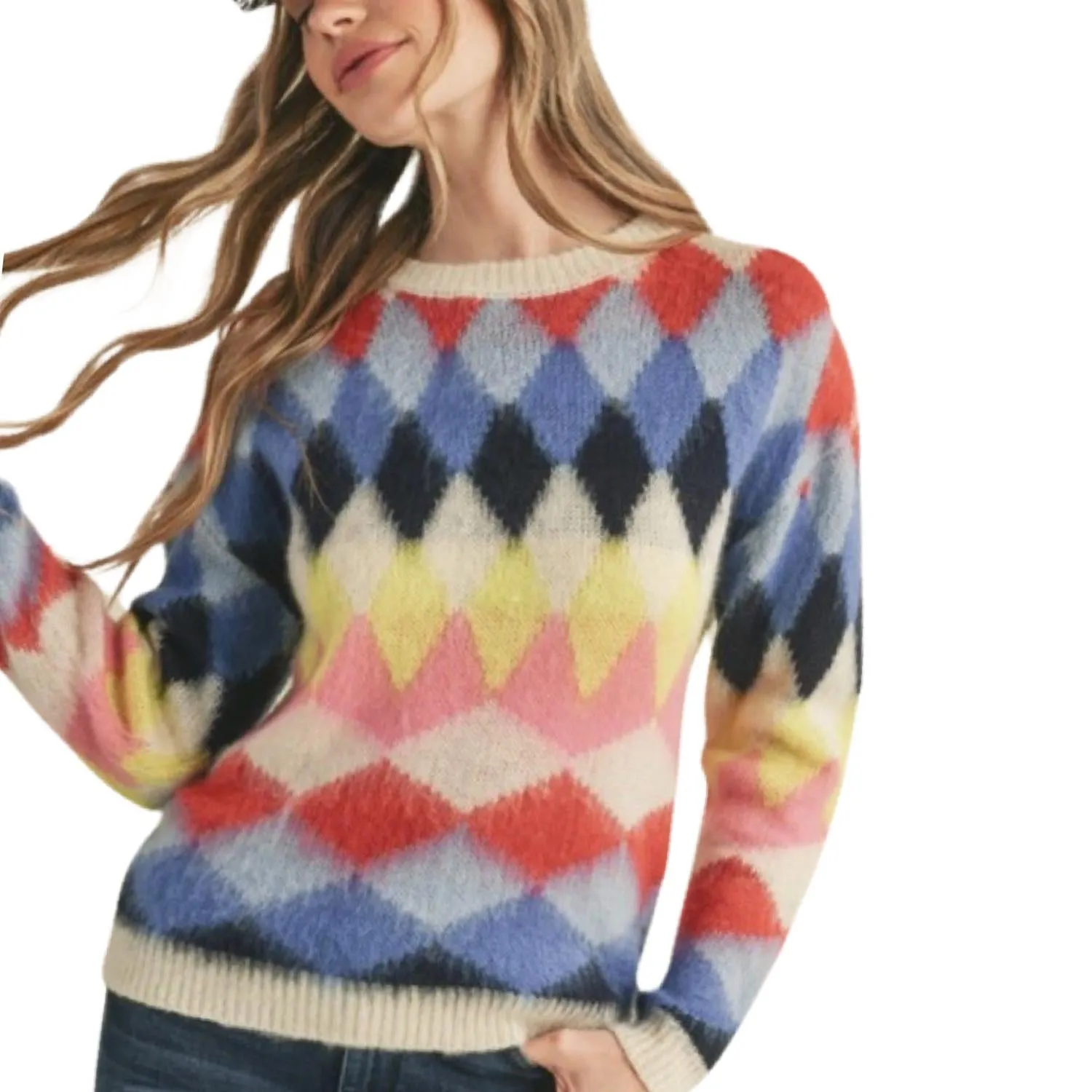 &Merci - Muti Diamond Knit Sweater