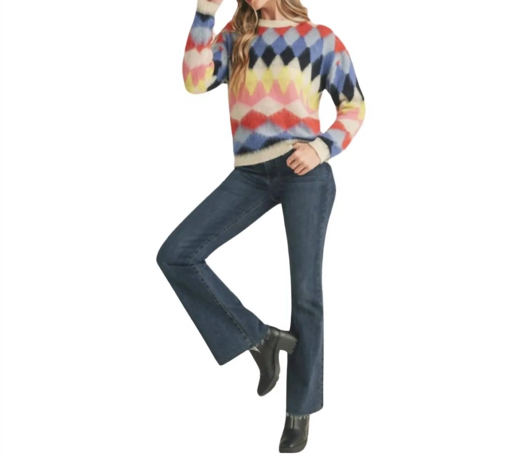 &Merci - Muti Diamond Knit Sweater