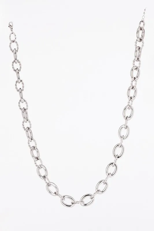 Bailey Bold chain necklace - silver