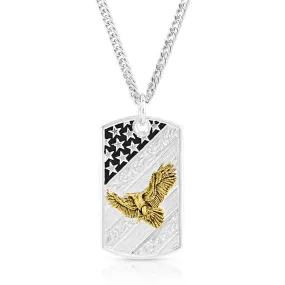 Big Bold Stripes American Made Dog Tag Necklace