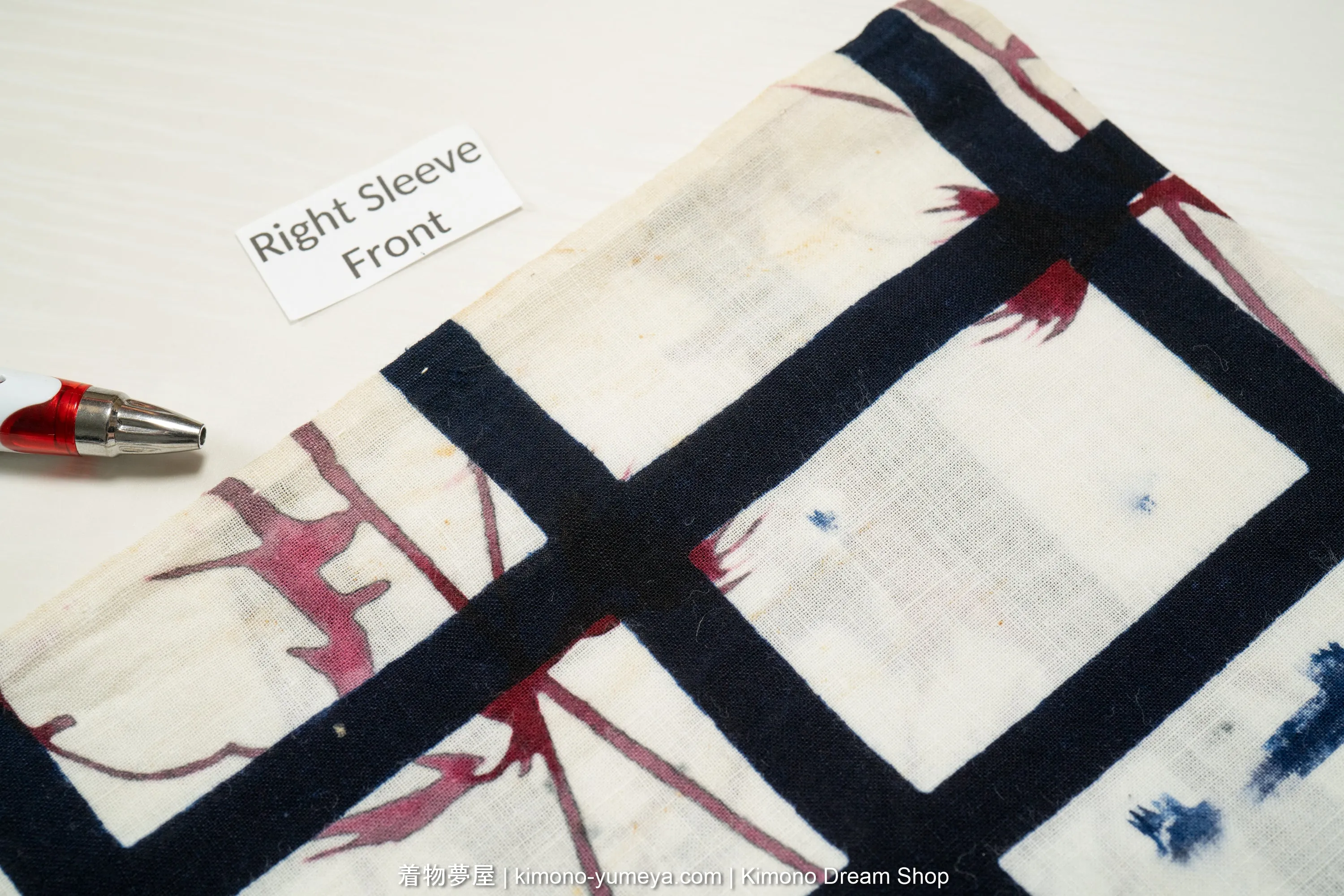 Black & White Cotton Yukata for Women - Lines & Flowers