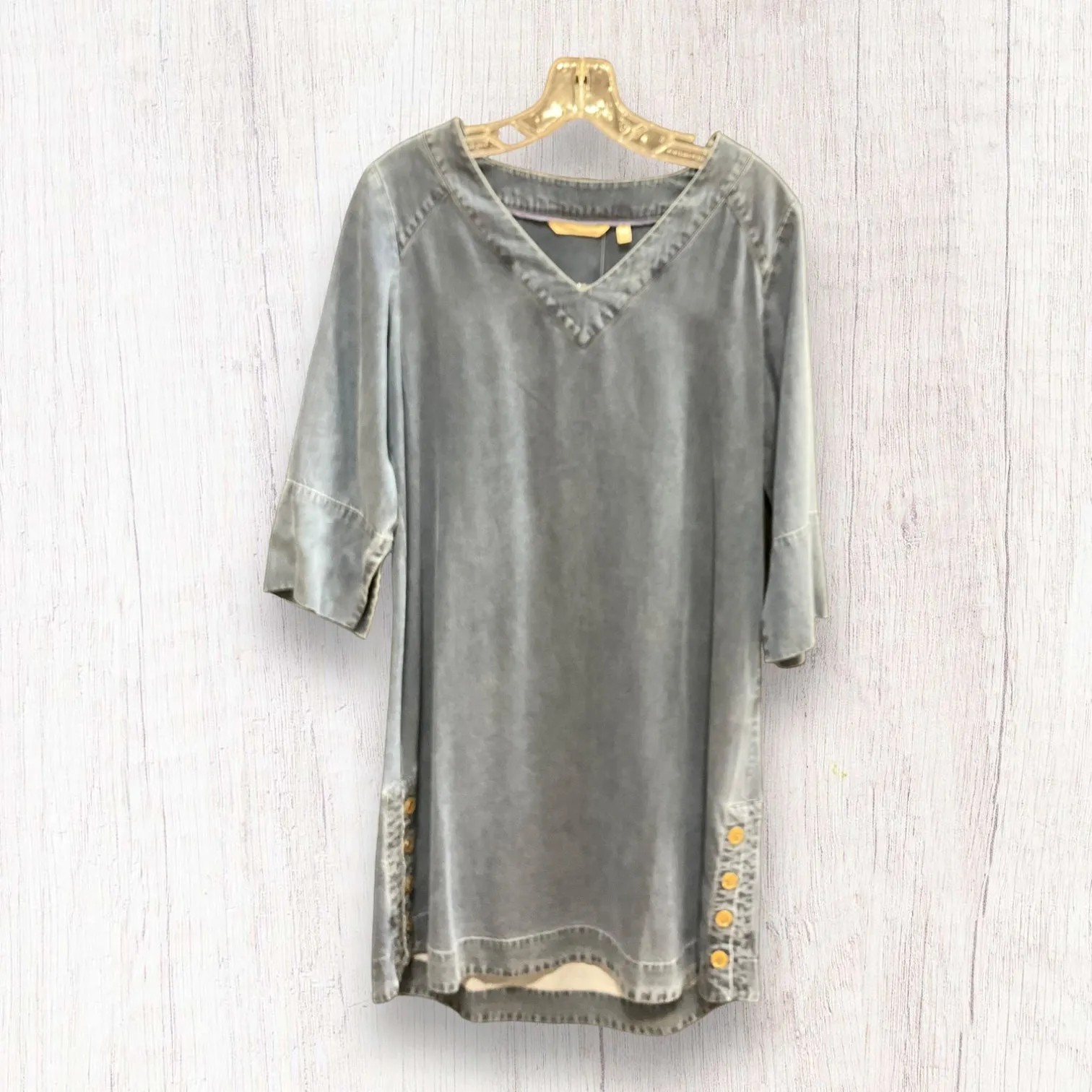 Blue Denim Dress Casual Short Soft Surroundings, Size S