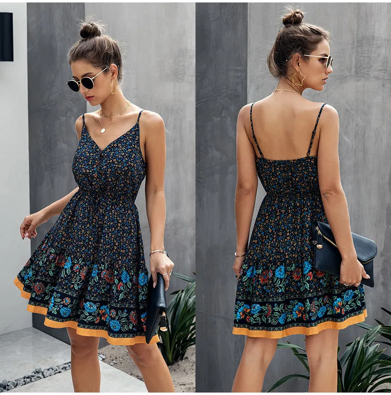 Boho Cotton Mini Sundress
