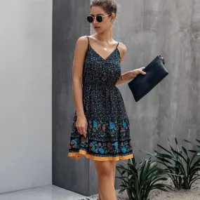 Boho Cotton Mini Sundress