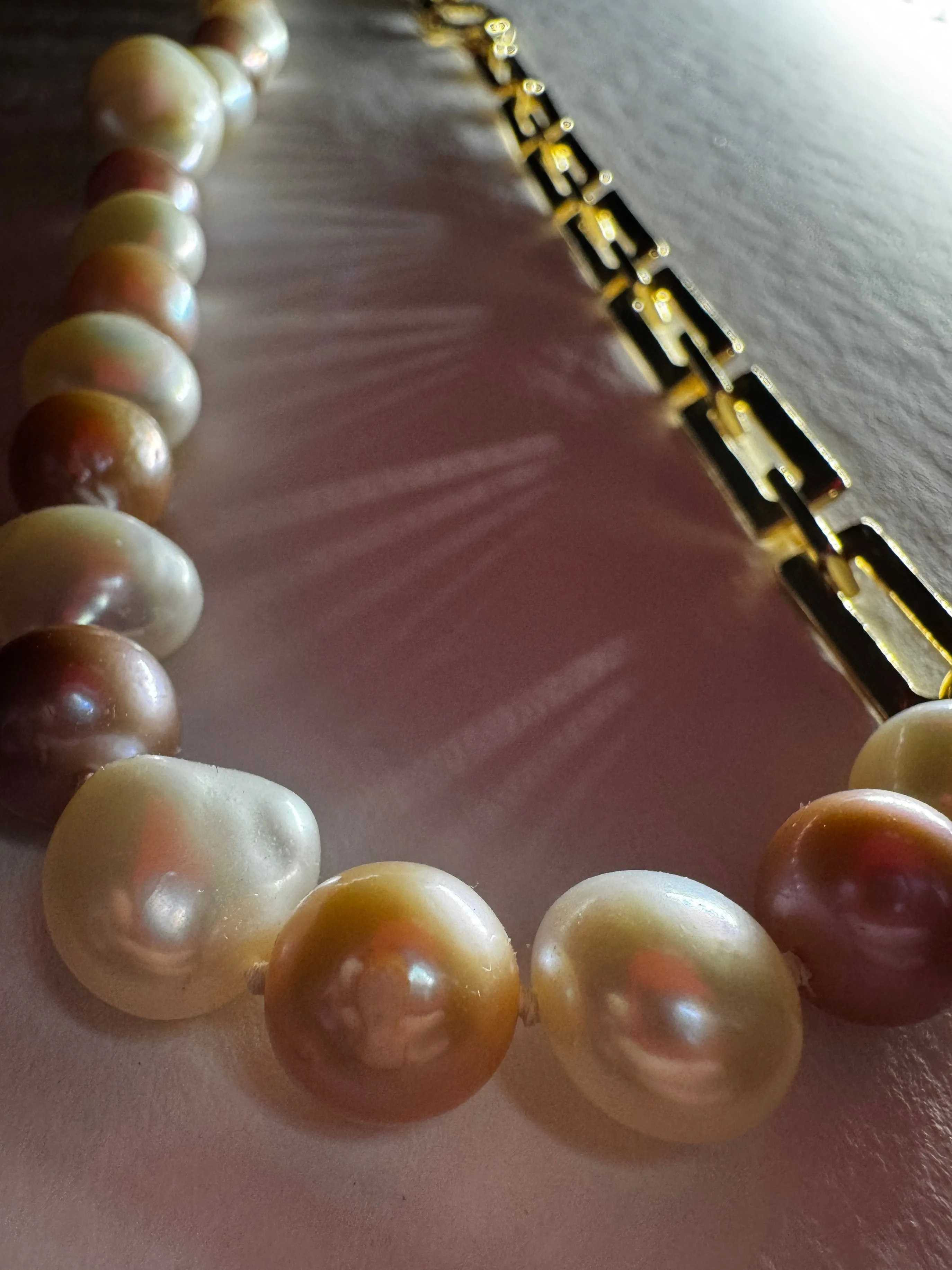Bold Baroque Pearl & Chain Necklace