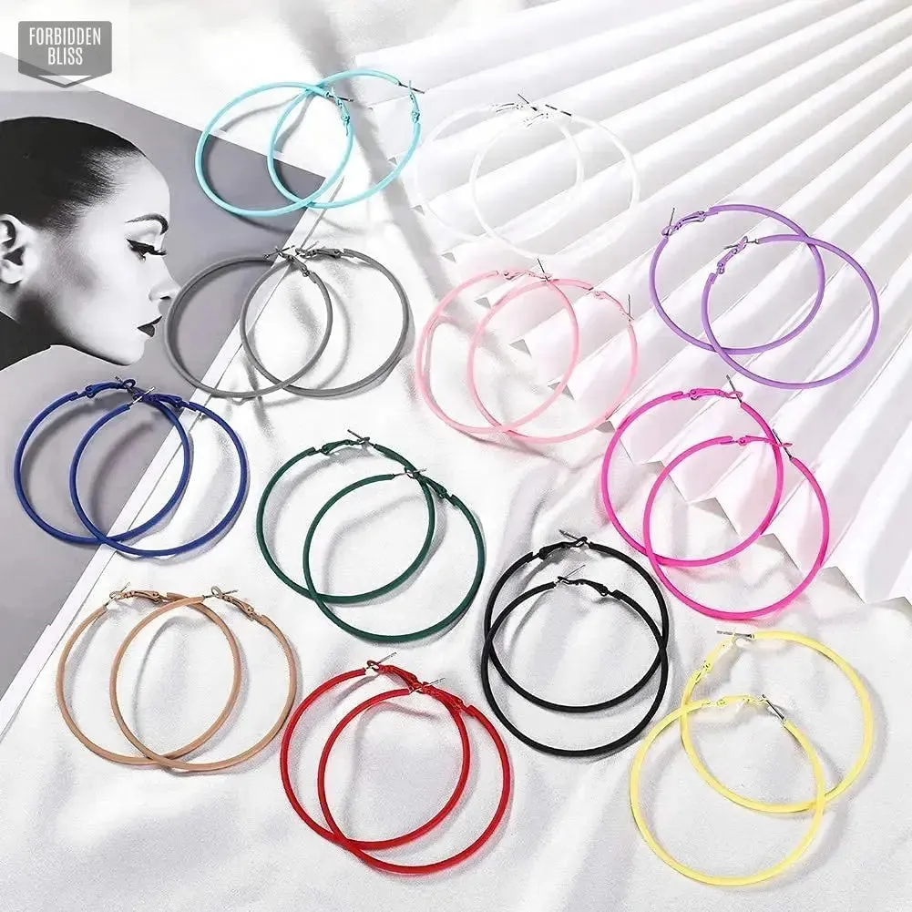 Colorful Hoop Earrings
