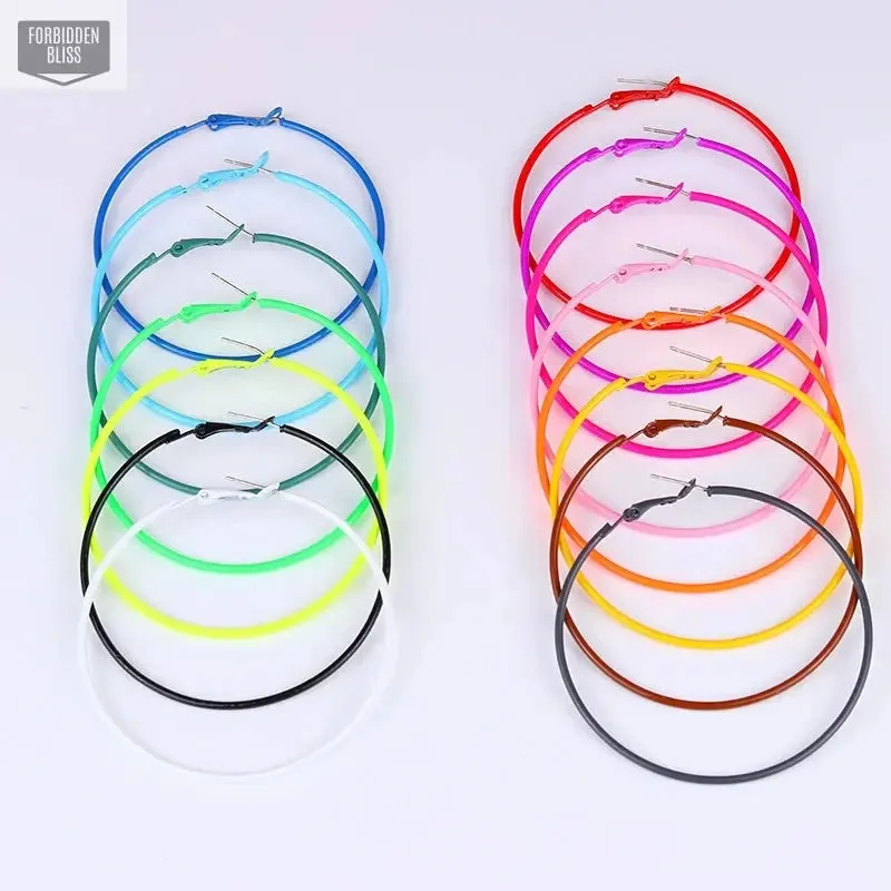 Colorful Hoop Earrings