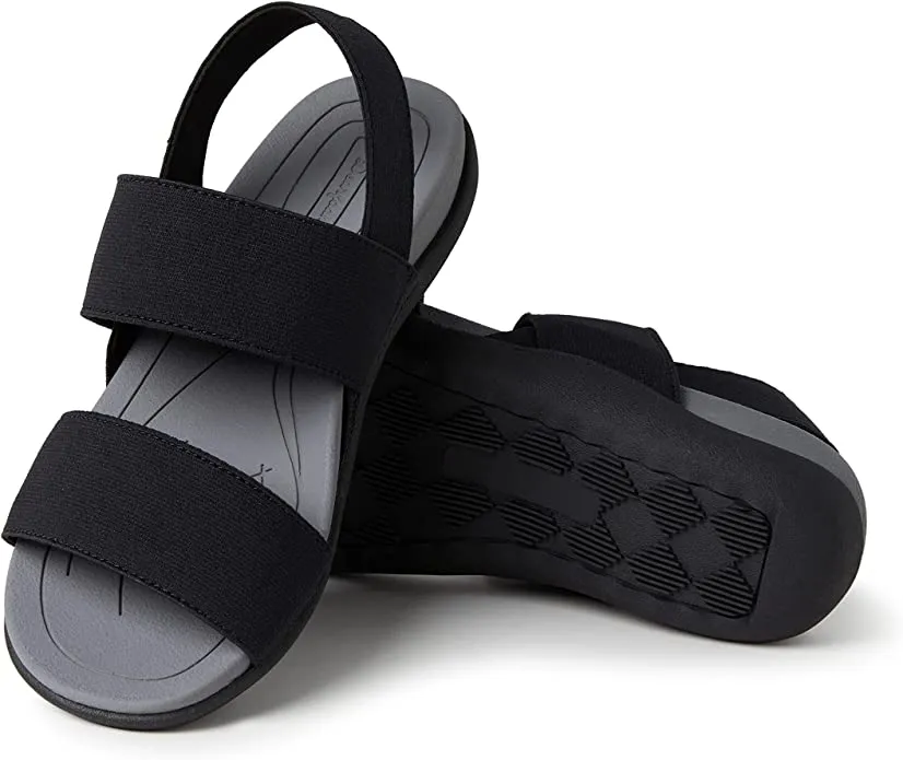 Comfy Moss Green Sling Back Rubber Strappy Sandals