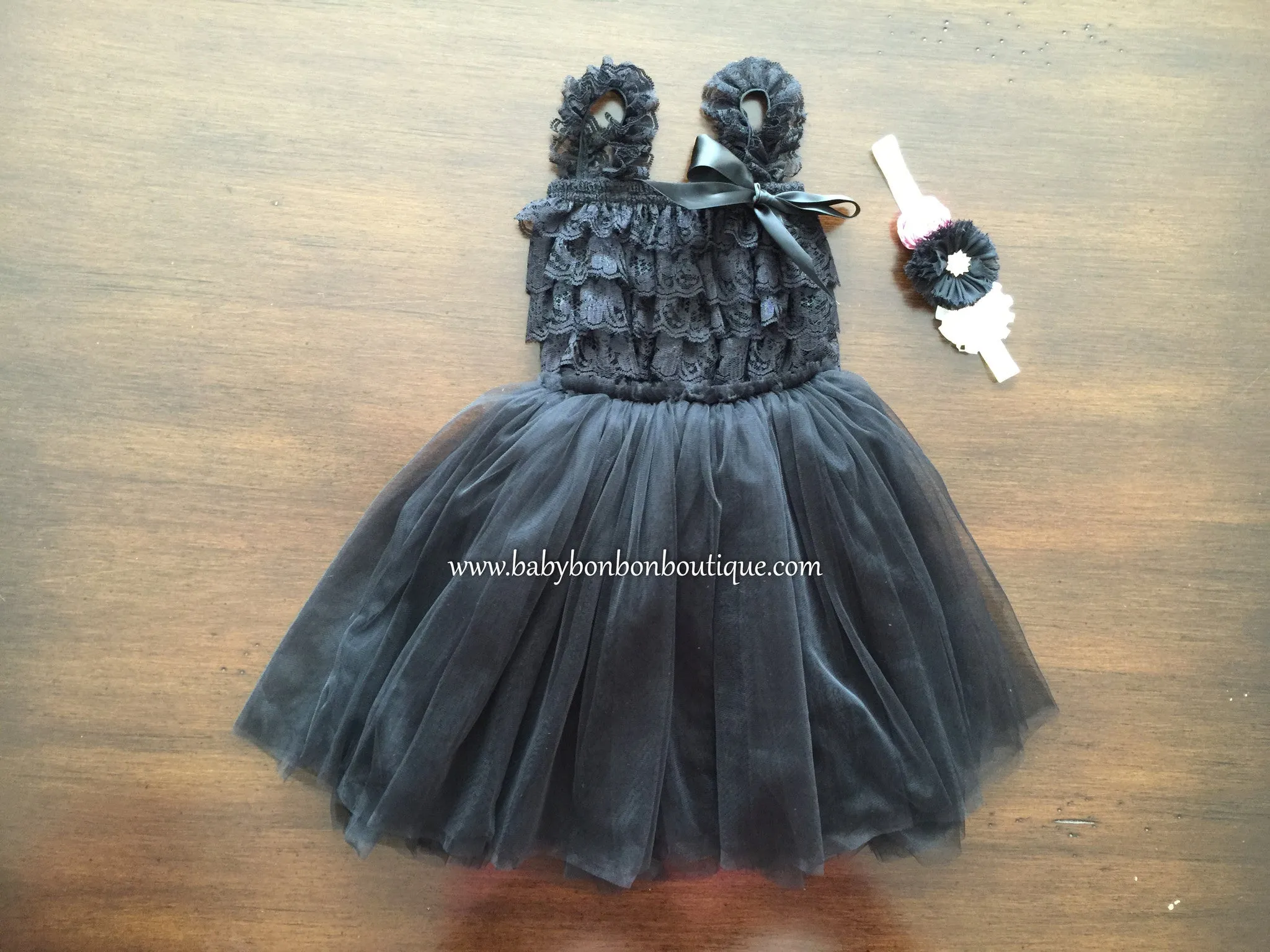 Creme Brulee Baby Ballerina Skirt and Lace Romper