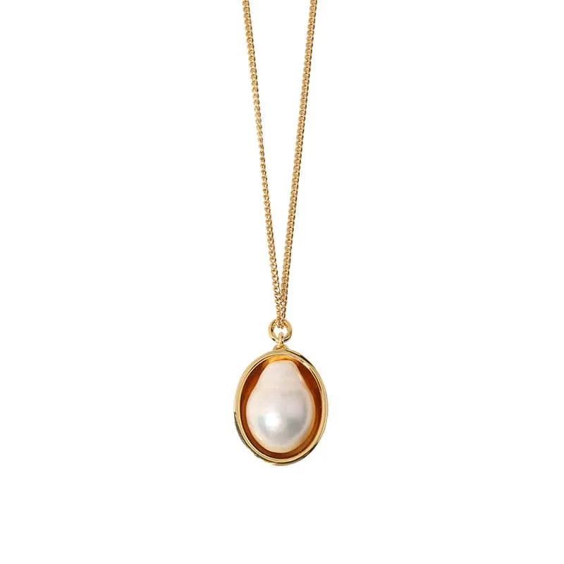 Elegant Baroque Freshwater Pearl Necklace