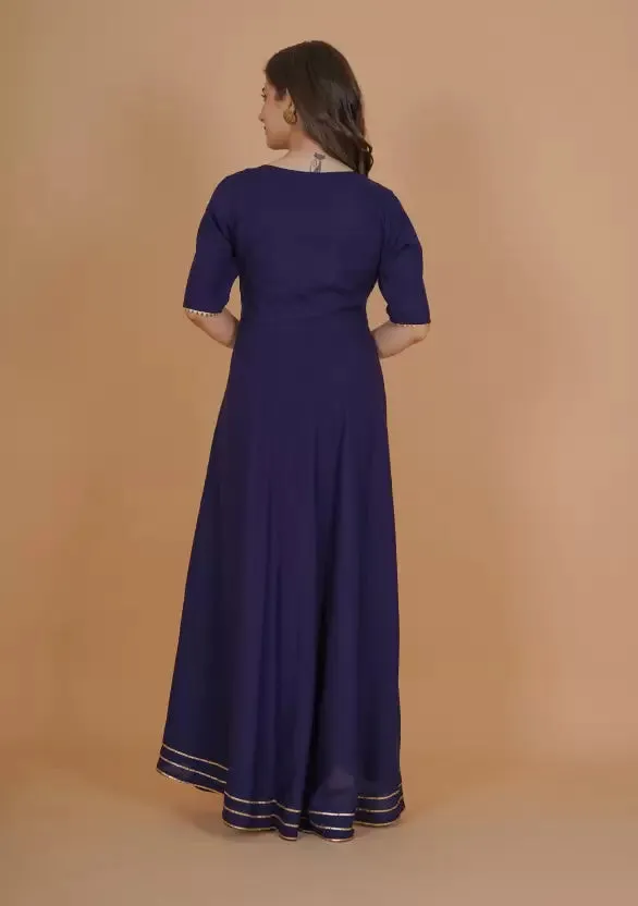 Elegant Blue Anarkali Kurta