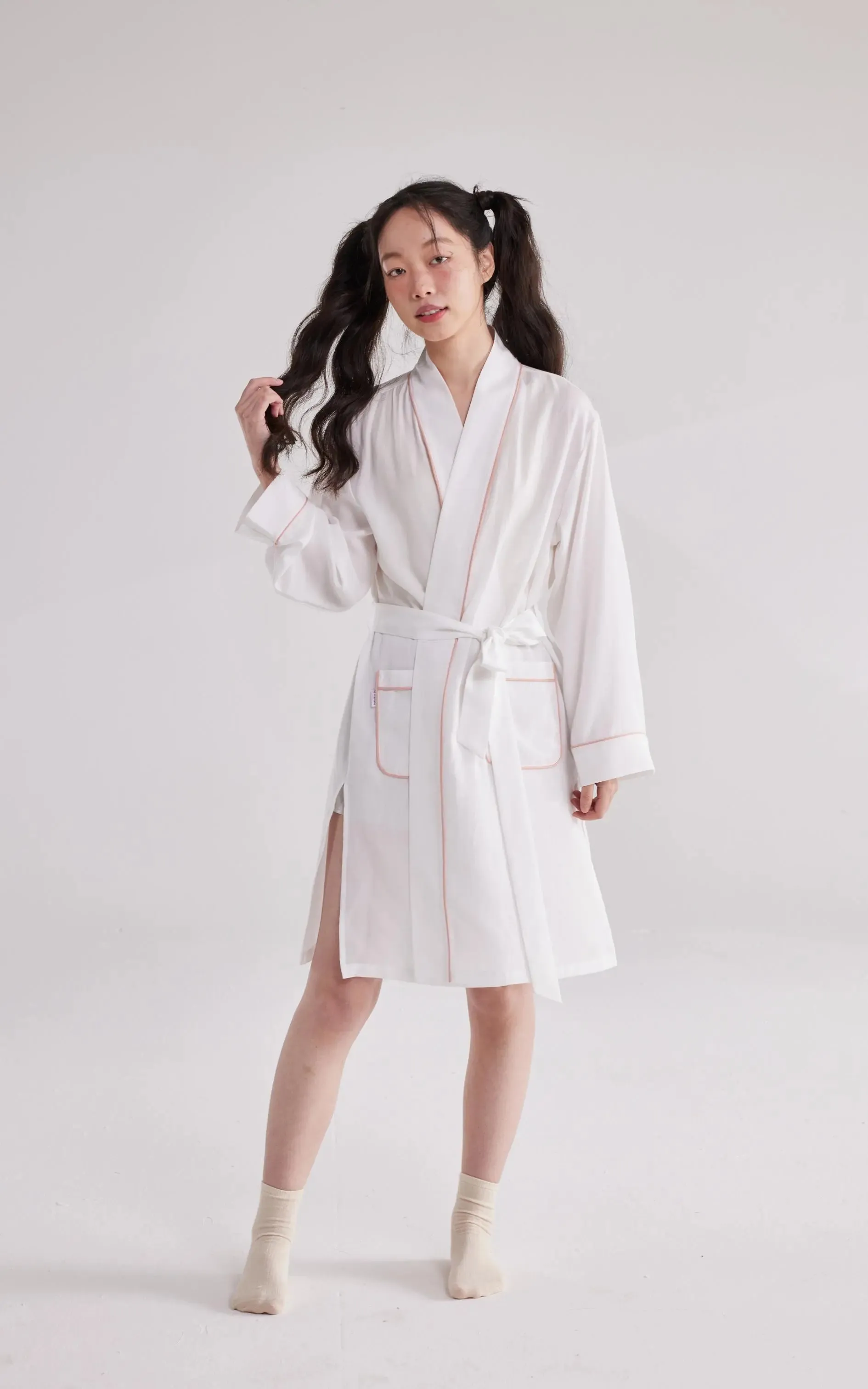 Eucalyptus Fiber Kimono Robe