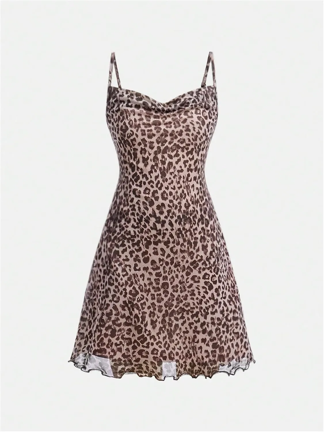 Floerns Girl's Floral Print Spaghetti Strap Sundress Square Neck Ruched Cami Dress