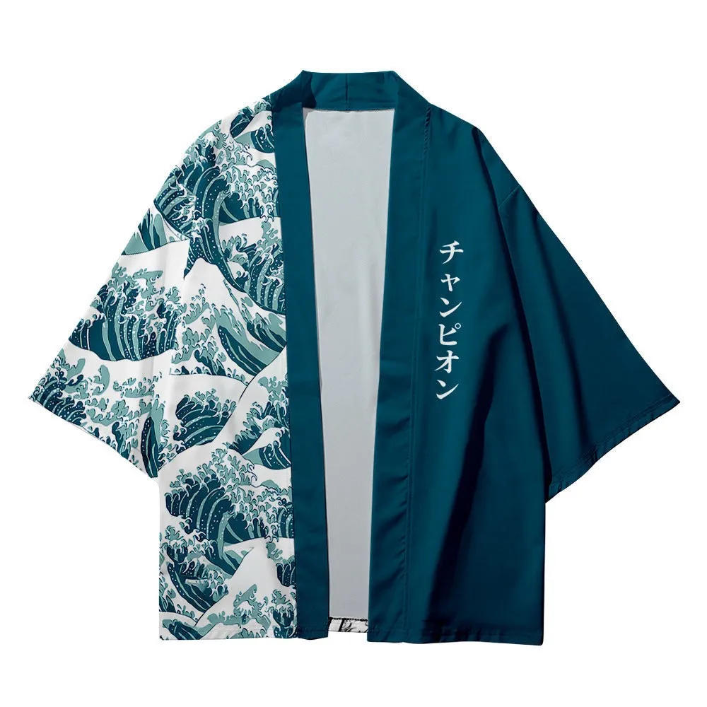 Great Wave Kimono Shirt