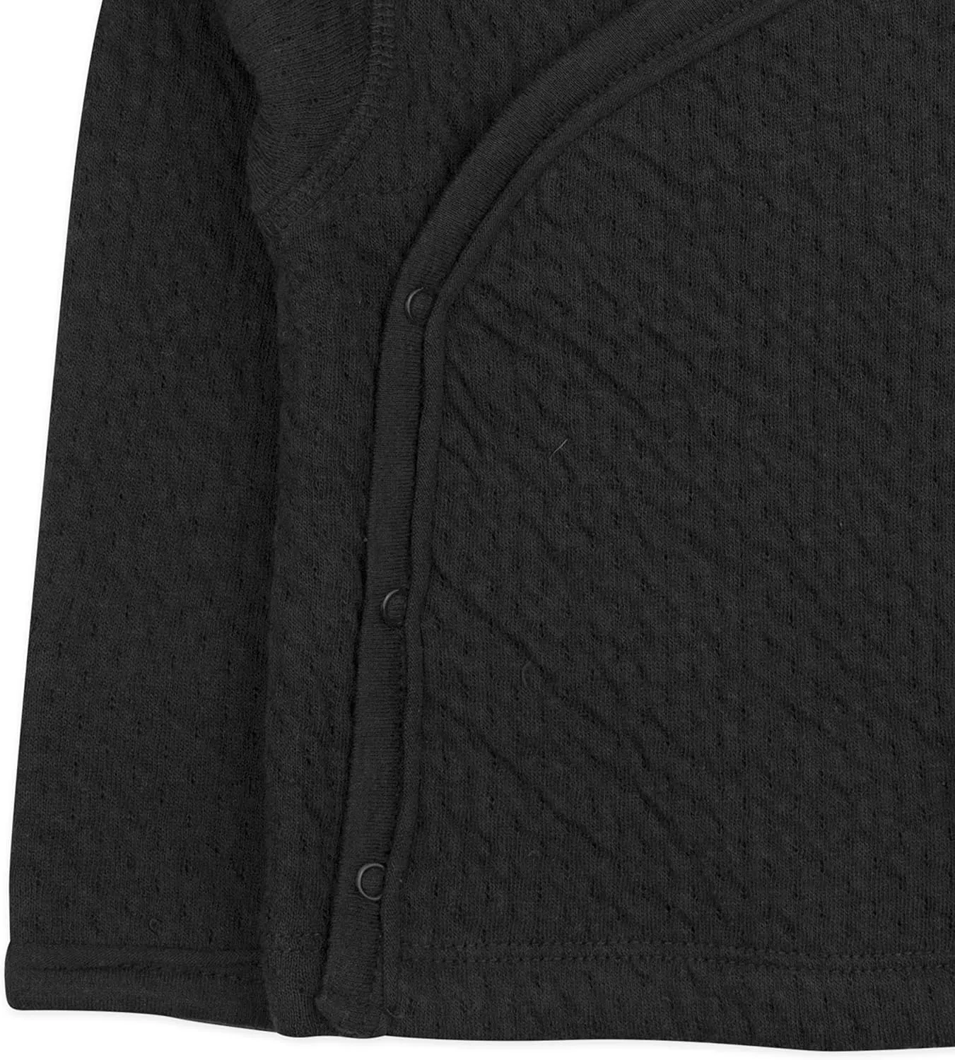 HonestBaby Baby Side-Snap Matelasse Mini Quilted Cozy 100% Organic Cotton Top