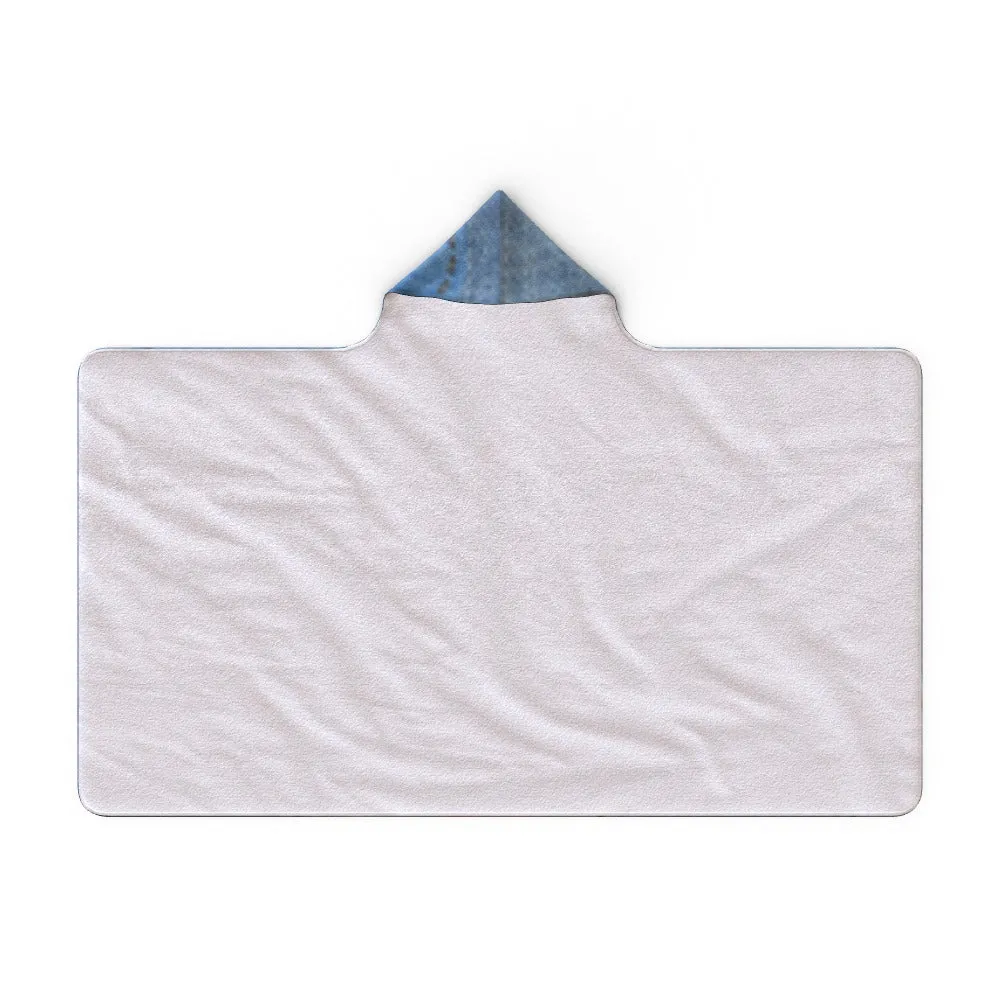 Hooded Towel - Denim Heart