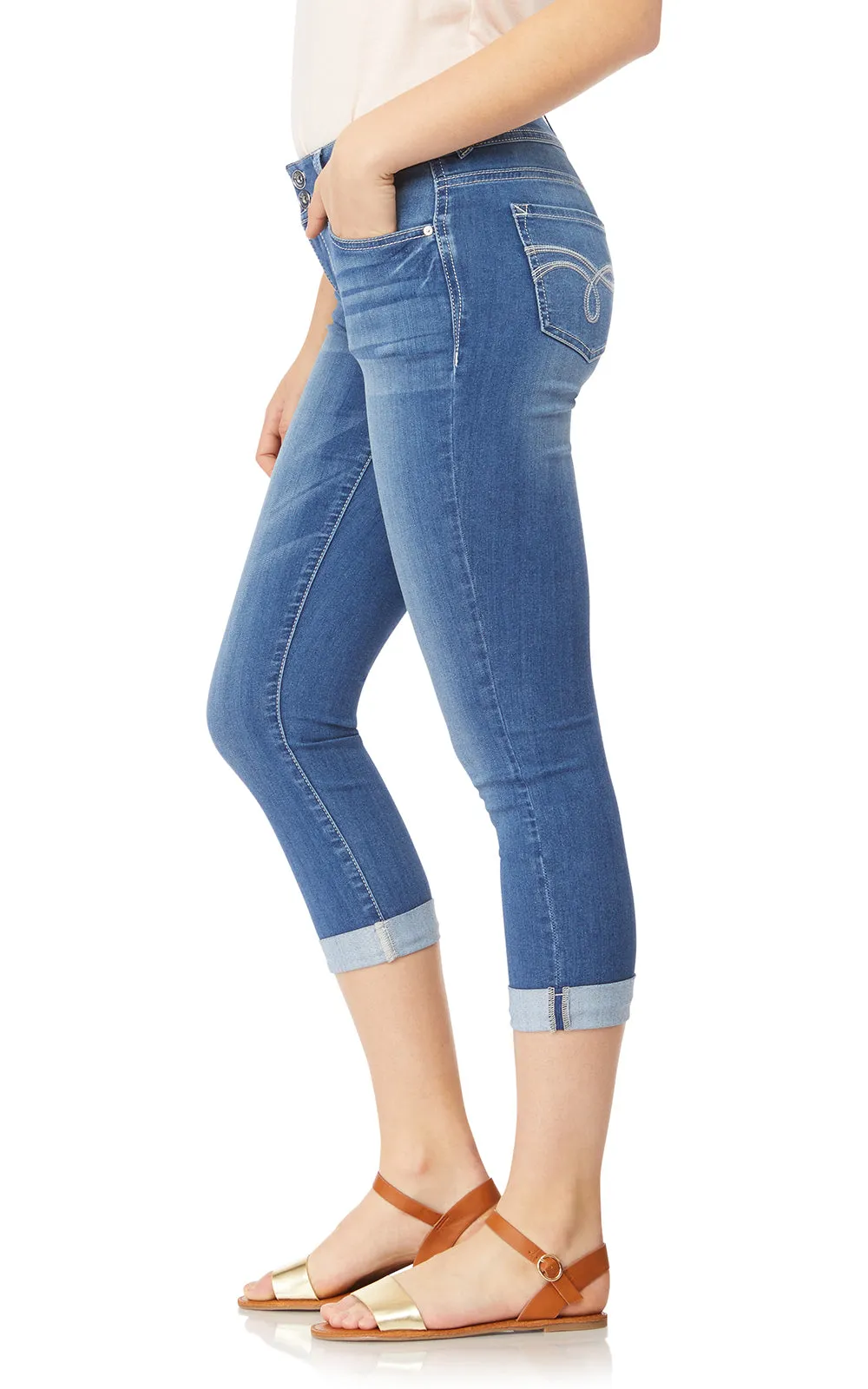 InstaSoft Ultra Fit Skinny Crop Jeans