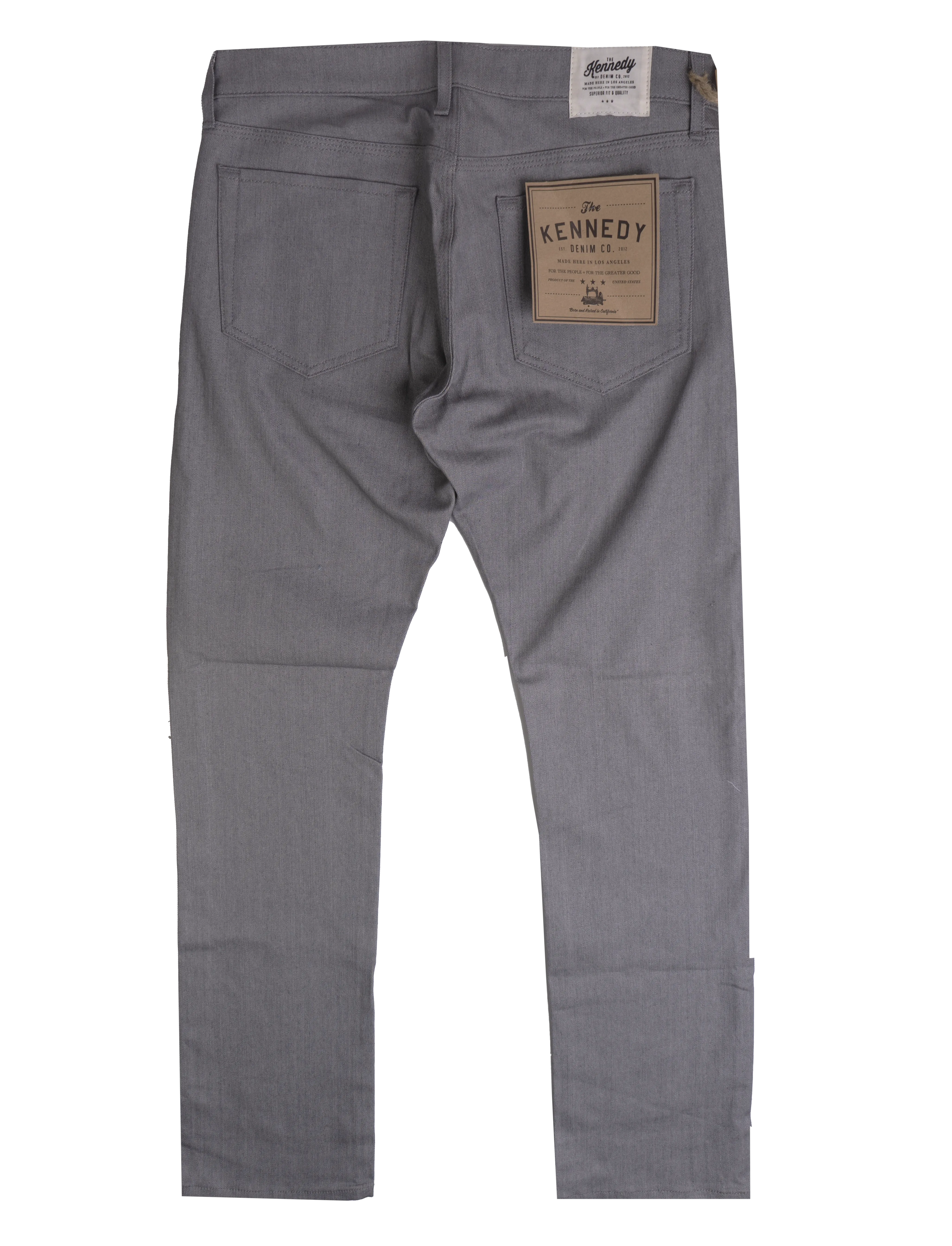 KENNEDY MFG DENIM JEANS SOFT GREY - KNDYRAW