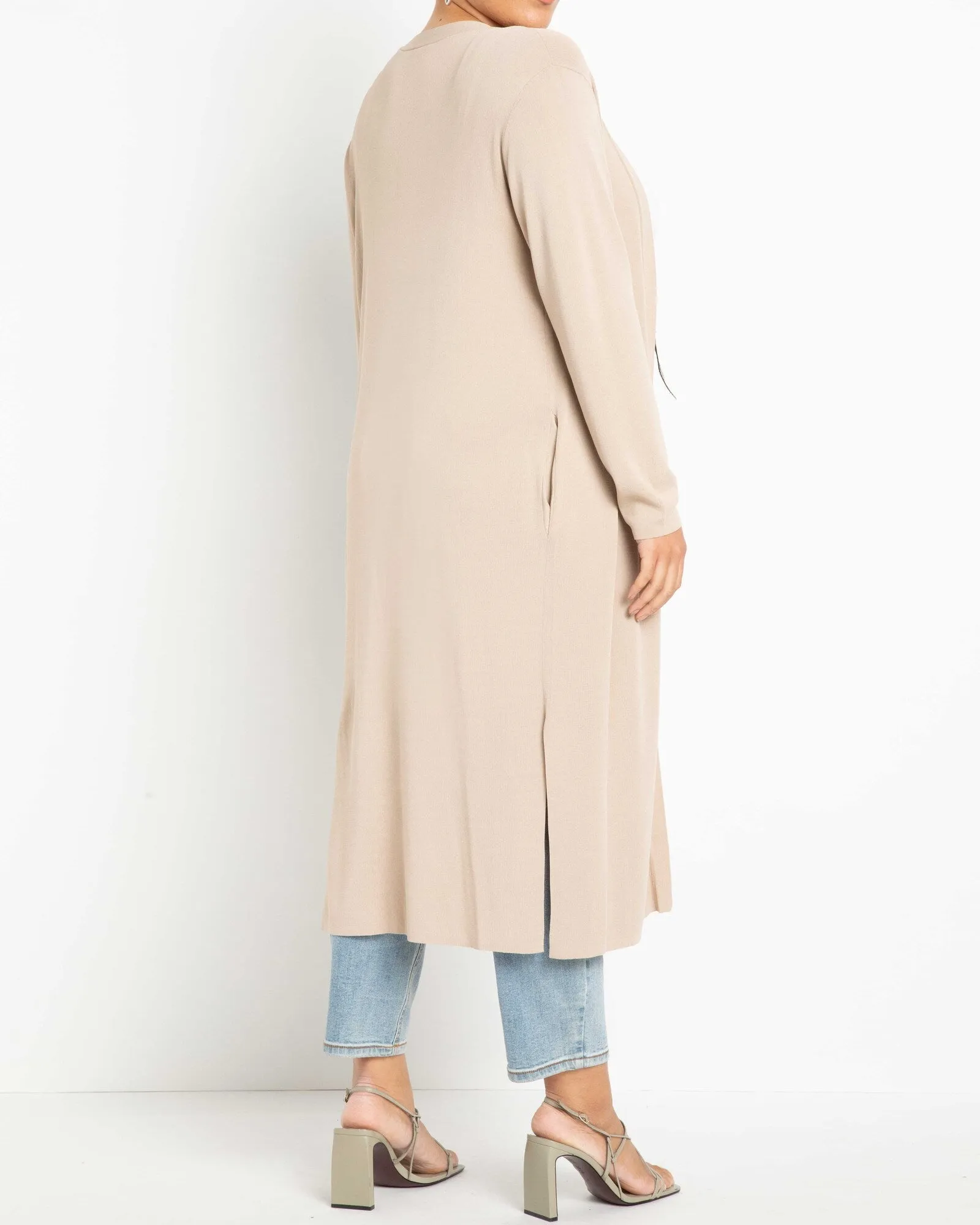 Kiara Luxury Soft Long Cardigan | Tan