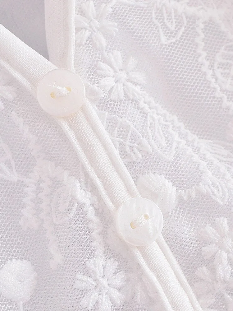 Maxi Dress - Boho Dress - Sundress - Lace Dress - White Carina