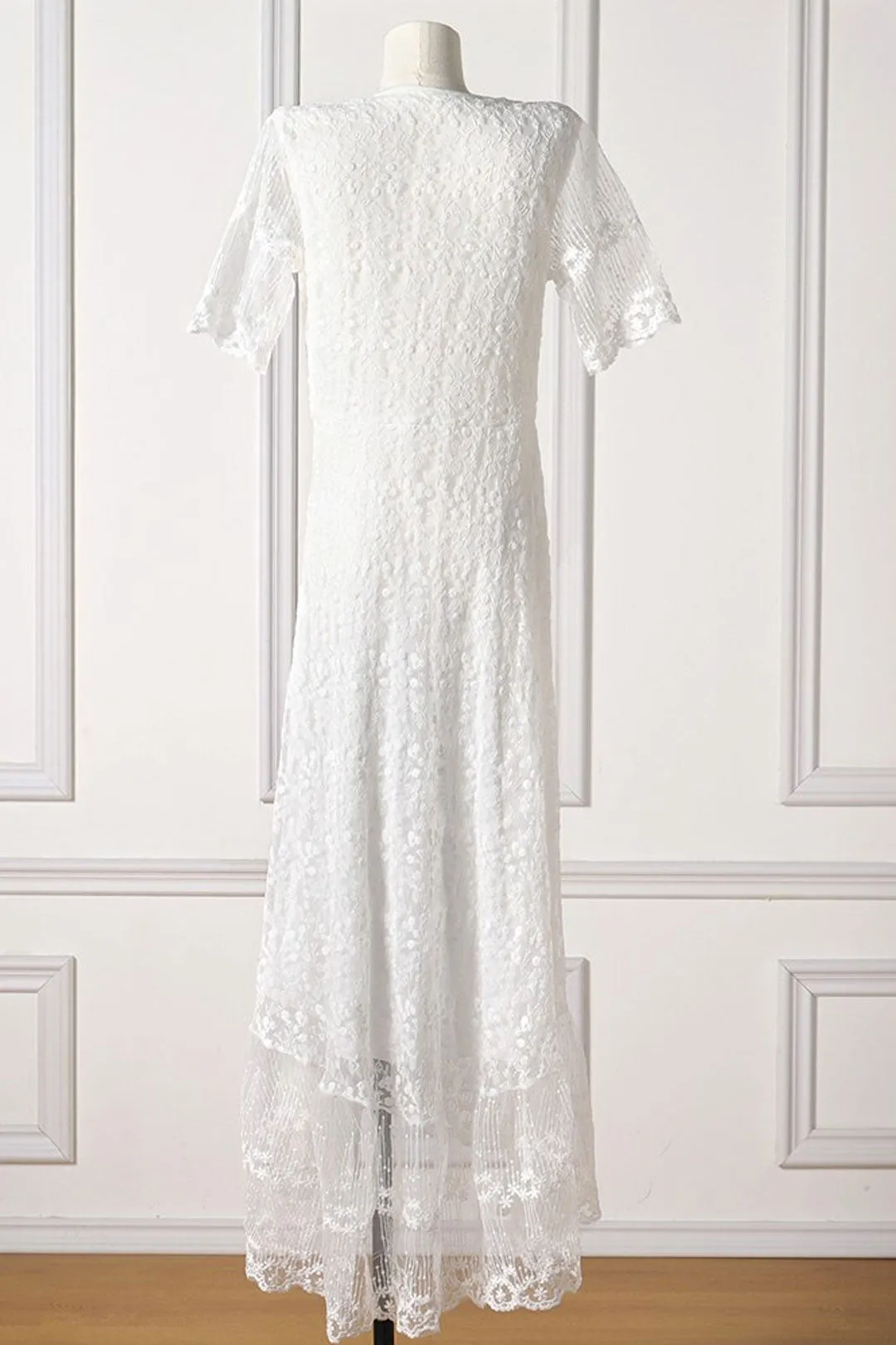 Maxi Dress - Boho Dress - Sundress - Lace Dress - White Carina