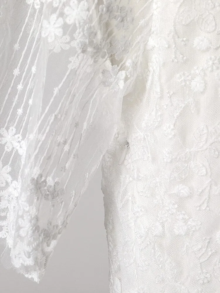 Maxi Dress - Boho Dress - Sundress - Lace Dress - White Carina