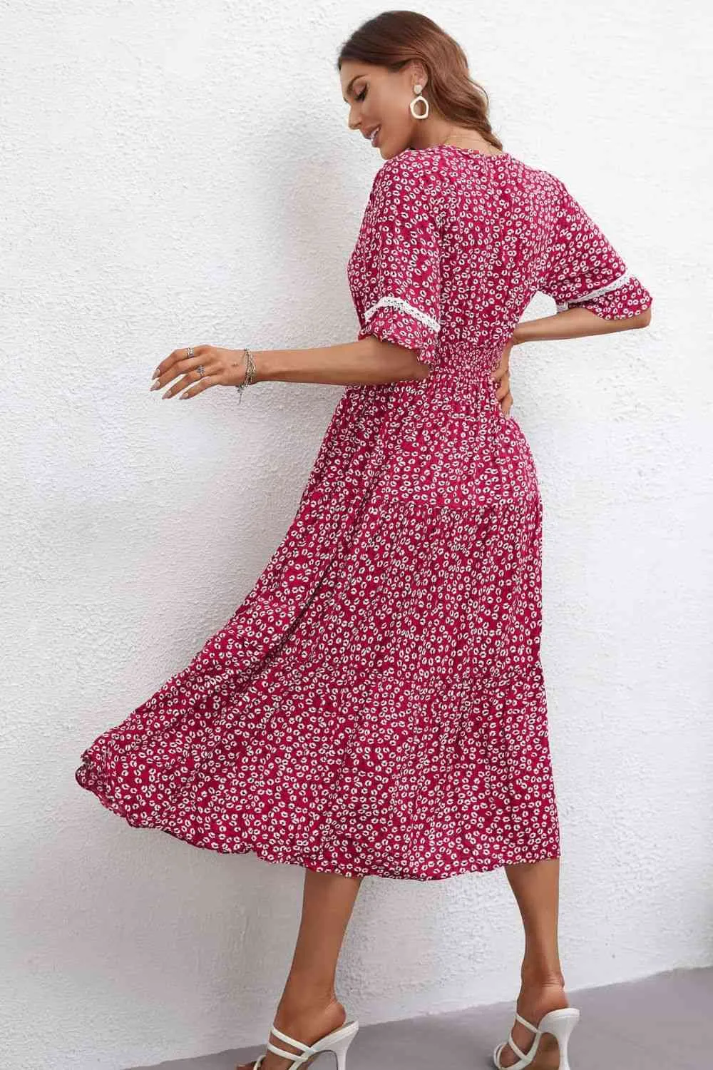 Meadow Breeze Floral Print Dress