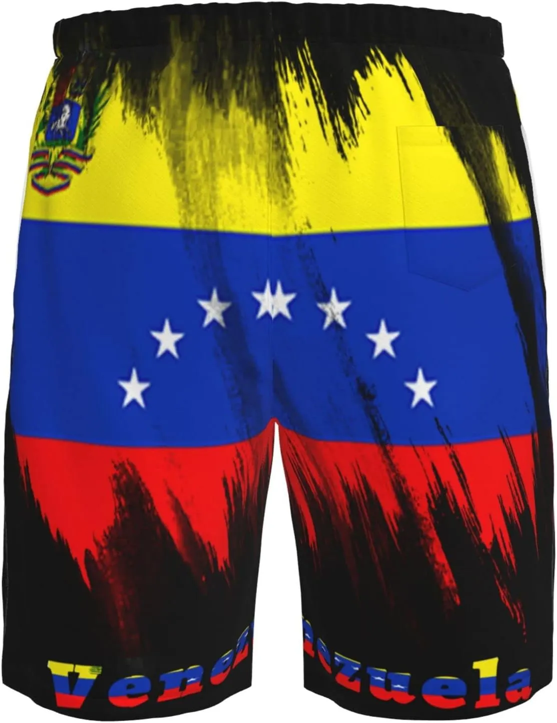 Men's Beach Shorts Quick Dry Drawstring Running Athletic Shorts Comfortable Loose Gym Shorts Swimsuit Pants with Pockets