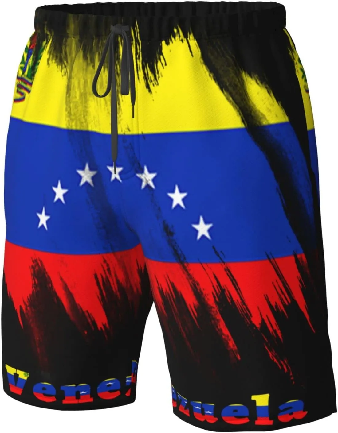 Men's Beach Shorts Quick Dry Drawstring Running Athletic Shorts Comfortable Loose Gym Shorts Swimsuit Pants with Pockets