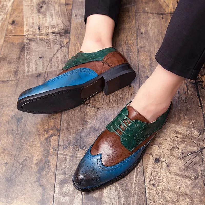 Men's Pointed Business Snake Tassel Shoes