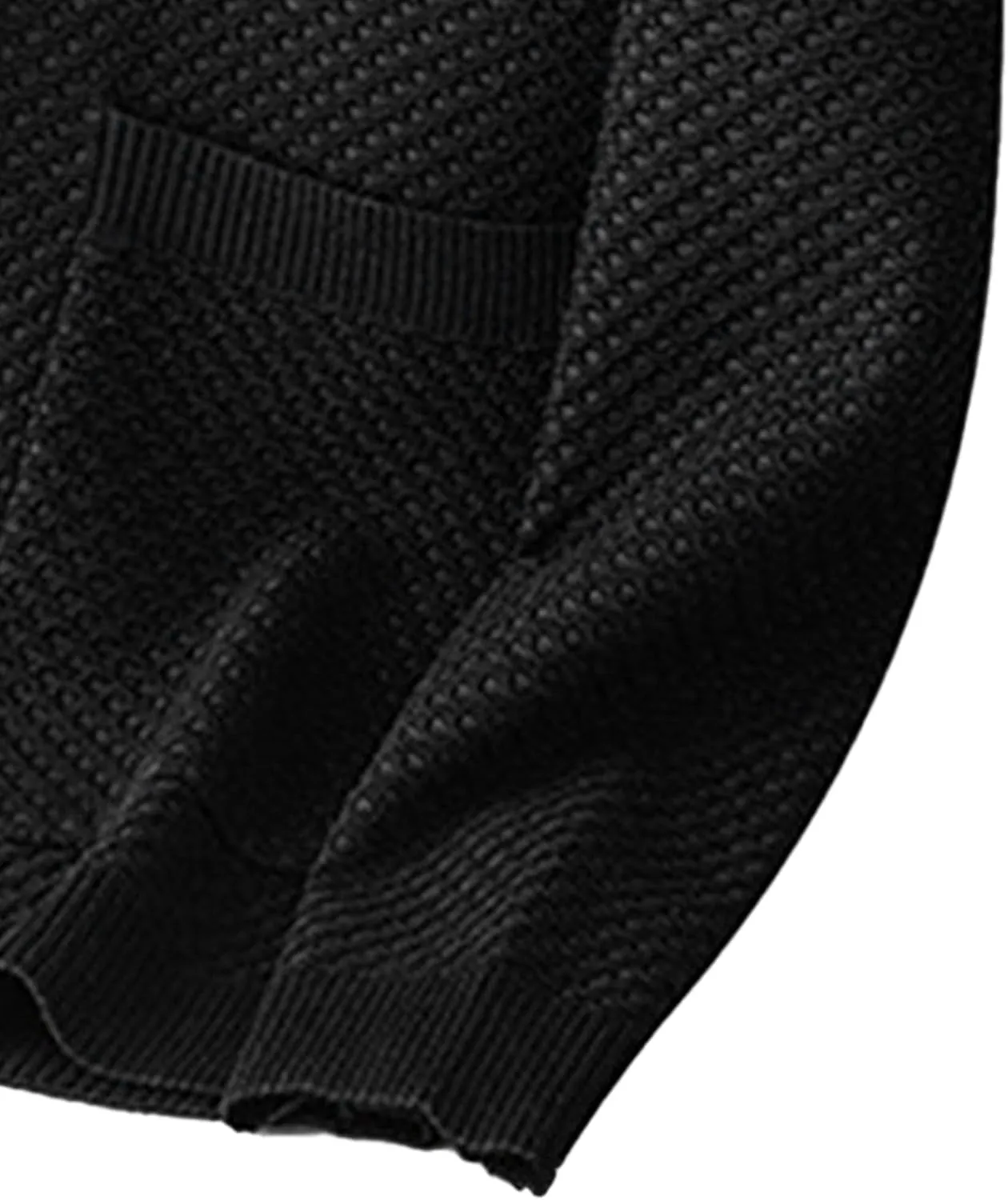 Men's V-Neck Stretchy Fleece Sweater Solid Color Casual Cardigan Coats Slim Soft Stylish Knitted Coats
