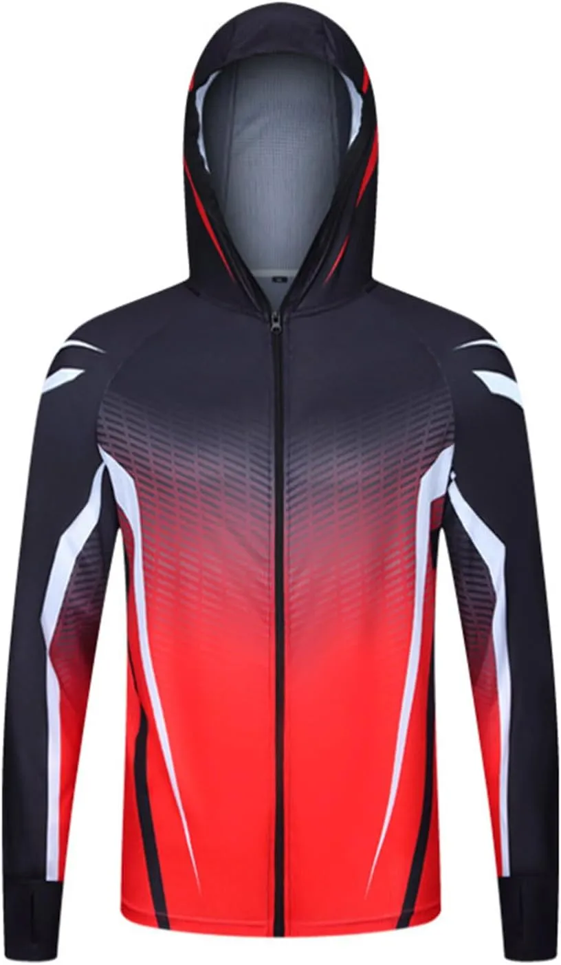 Sun Protection Jacket For Men 2025 Lightweight Thin Breathable Full Zip Hoodie Hiking Fishing Outdoor Hiking Shirt