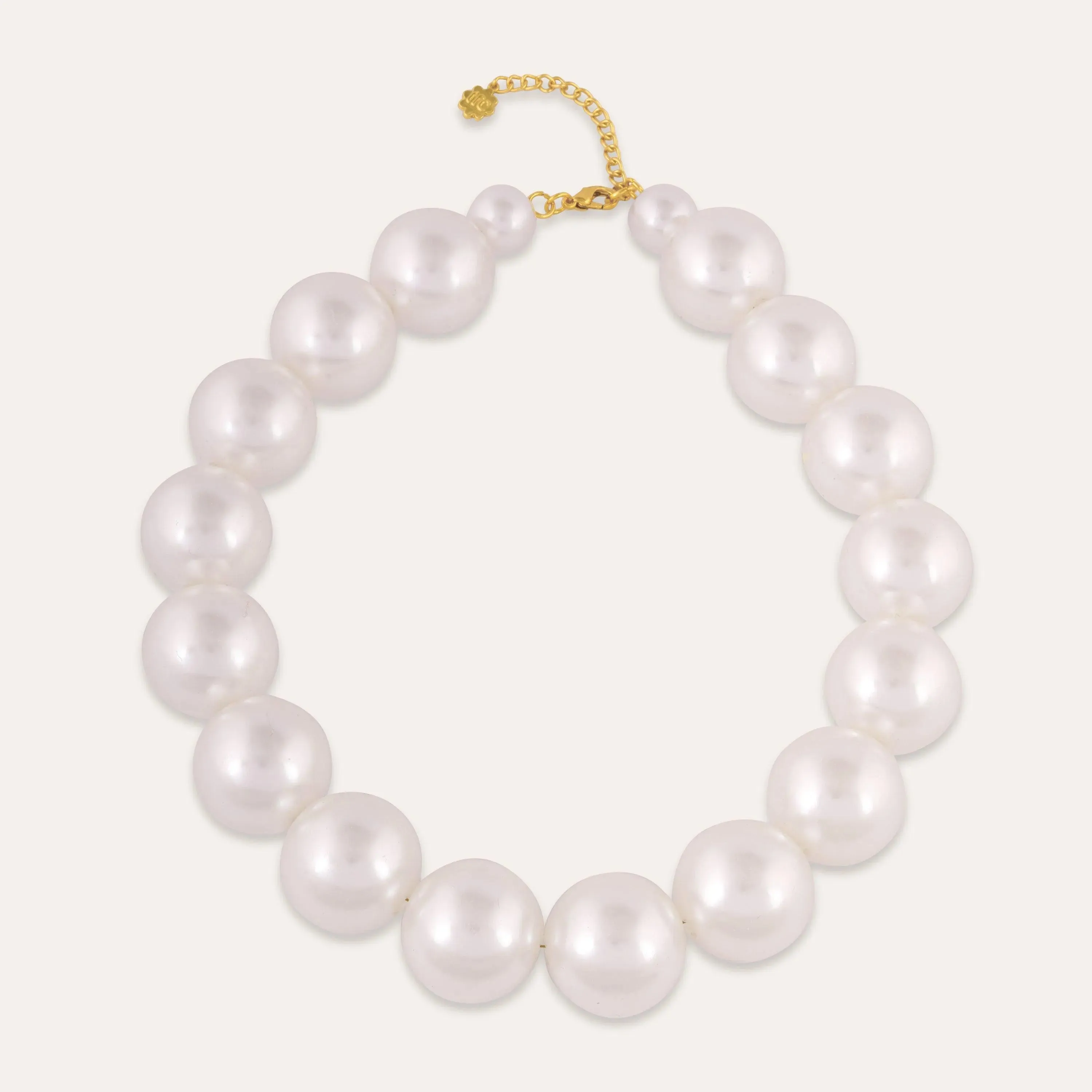 TFC Adorn Big Bold Pearl Beads Statement Necklace