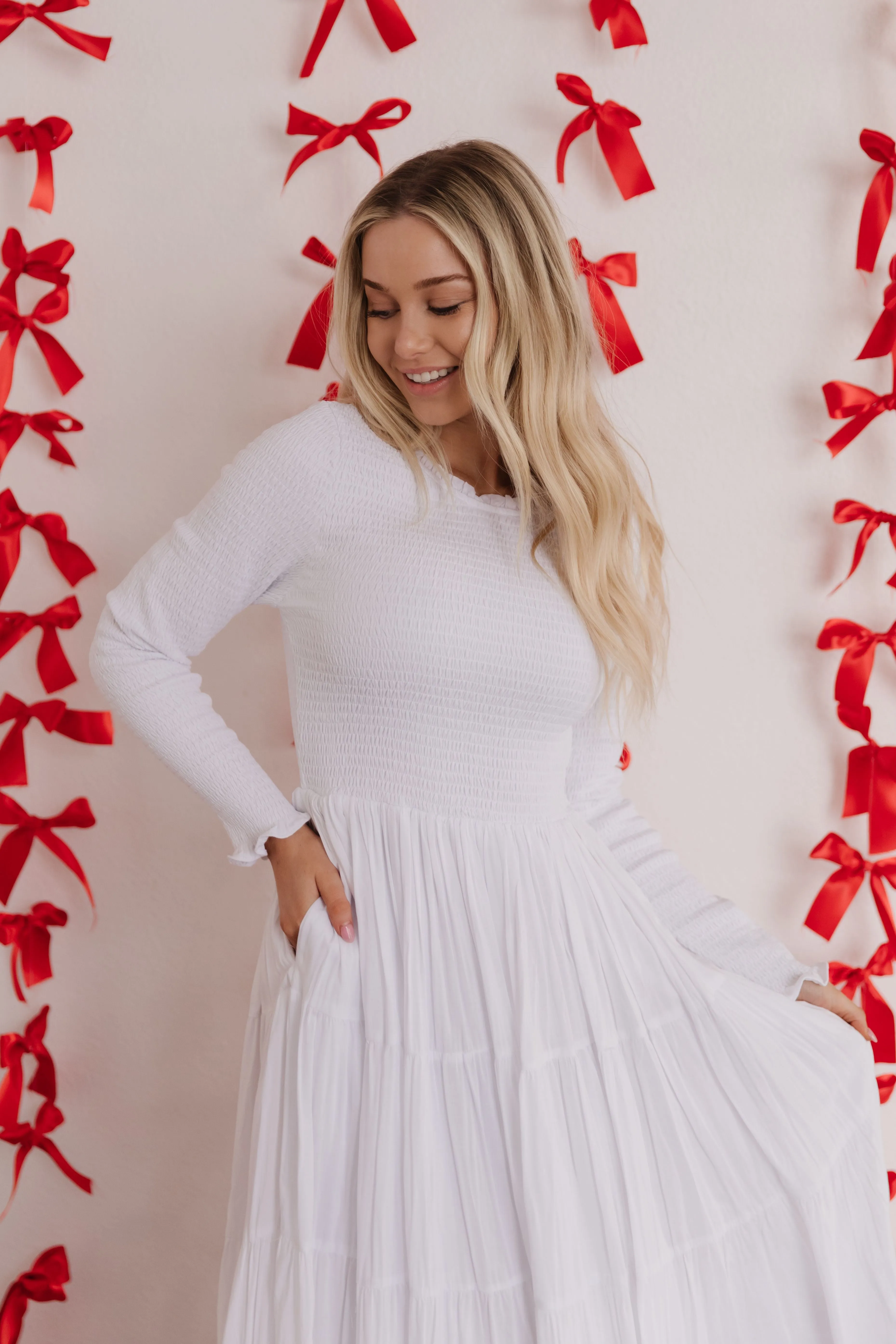THE ASHTYN MAXI DRESS IN WHITE