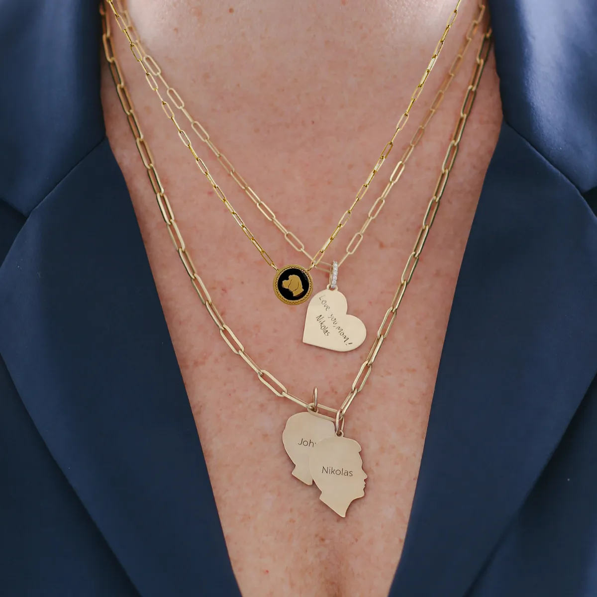 The Petite Enamel Pendant Necklace