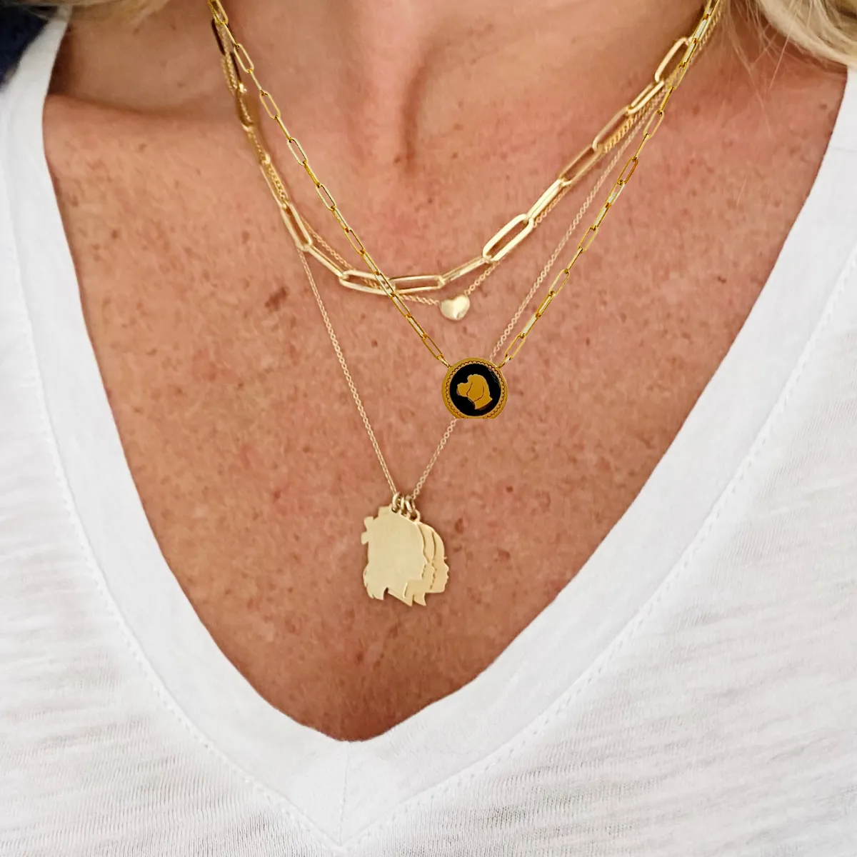 The Petite Enamel Pendant Necklace