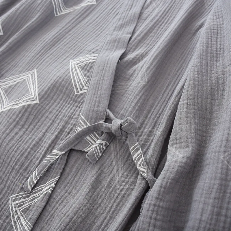 Traditional Japanese Pajamas Kimono Robe
