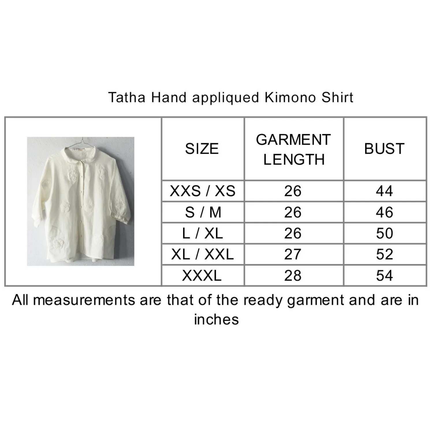 Women Kimono Shirt | Breathable Cotton | Relax Fit | Appliqué Work | White
