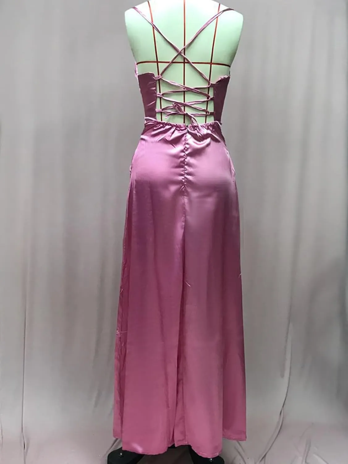 Womens Fairy Skirt Dress New 2024 Slim Fit Sling Sundress Backless V-Neck High Waist Color