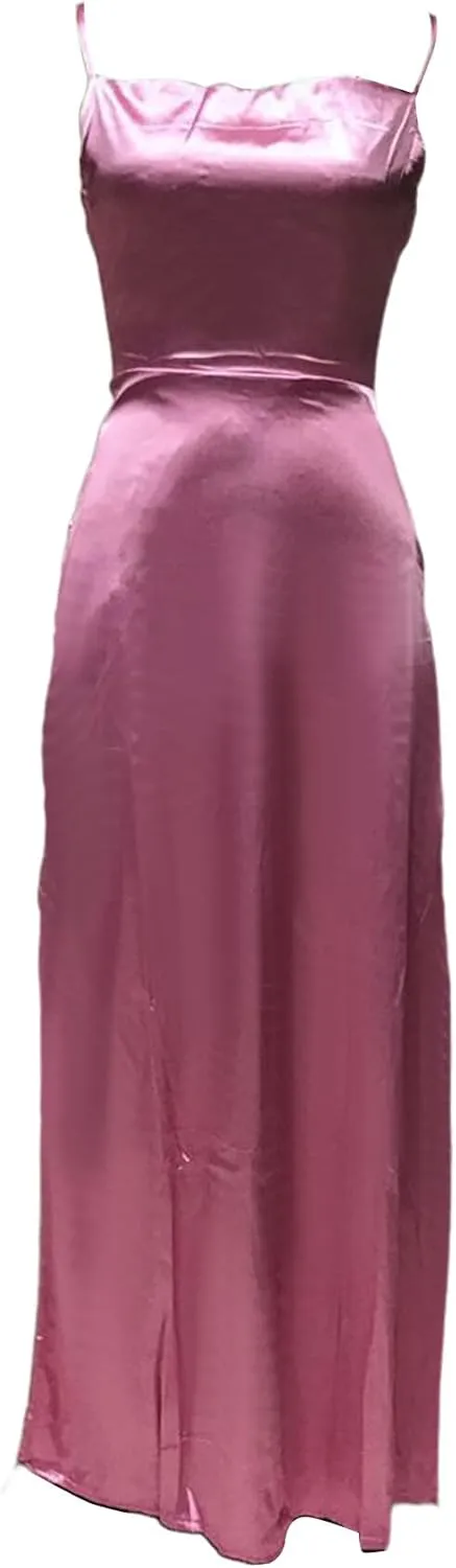 Womens Fairy Skirt Dress New 2024 Slim Fit Sling Sundress Backless V-Neck High Waist Color