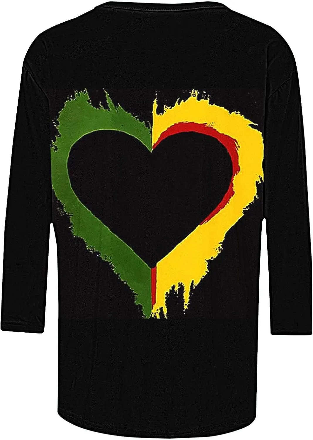 Womens Juneteenth Shirts African American Freedom 1865 Black Independence Day 3/4 Sleeve Summer Tops Plus Size