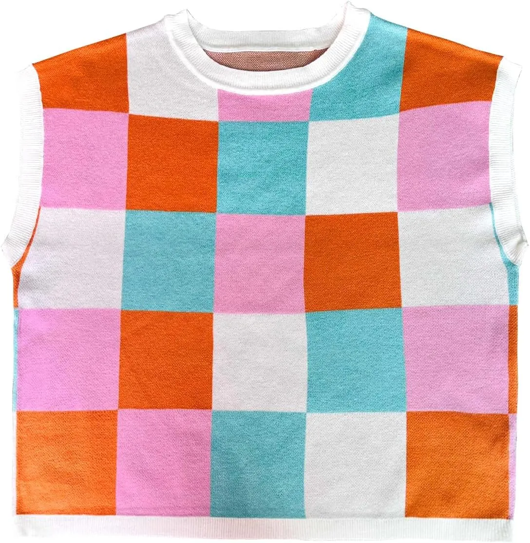 Womens Summer Crop Tops 2025 Cap Short Sleeve Sweater Vest Loose Shirts Business Vacation Outfits Trendy Fall Summer Top