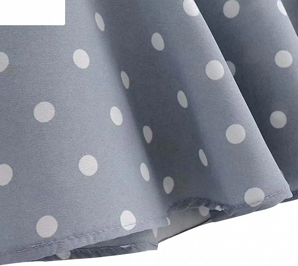 Womens Sweet Ruffles Dot Pattern Mini Skirt Back Zipper Pleated Office Lady Work Wear Ladies Casual Chic Mermaid Skirts