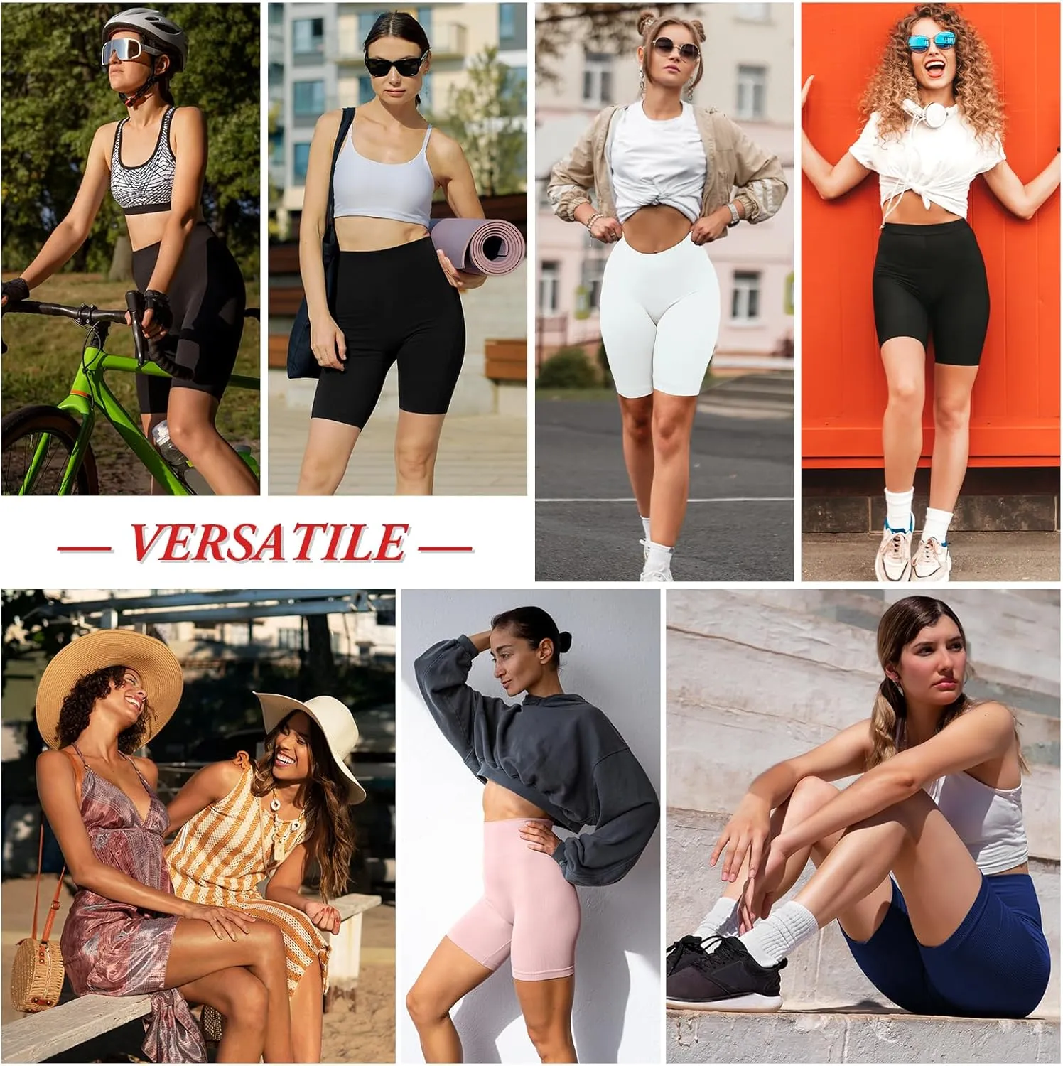 Yeblues 4 Pack Slip Shorts for Under Dresses Anti Chafing Underwear Seamless Comfortable Smooth Yoga Biker Workout Shorts